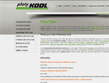 Tablet Screenshot of kodl-ploty.cz